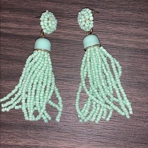Teal blue earrings